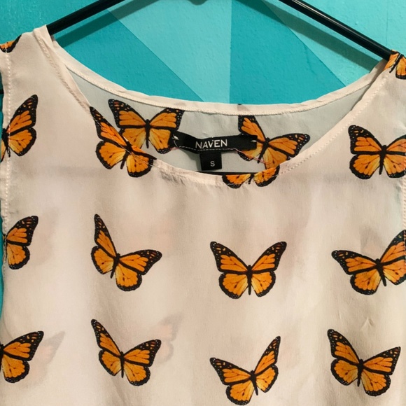 Naven Sheer Butterfly Tank - Picture 2 of 4